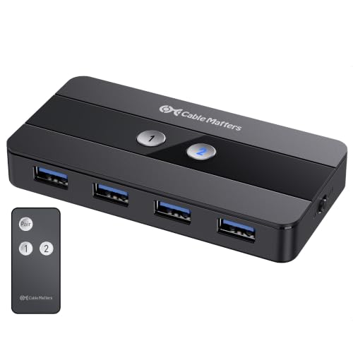Amazon.co.jp: Cable Mattersデュアル4K 60Hz USB C KVMスイッチ